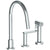 Watermark 70-7.1.3GA-RNS4 Rainey Deck Mounted 3 Hole Gooseneck Kitchen Set - Includes Side Spray