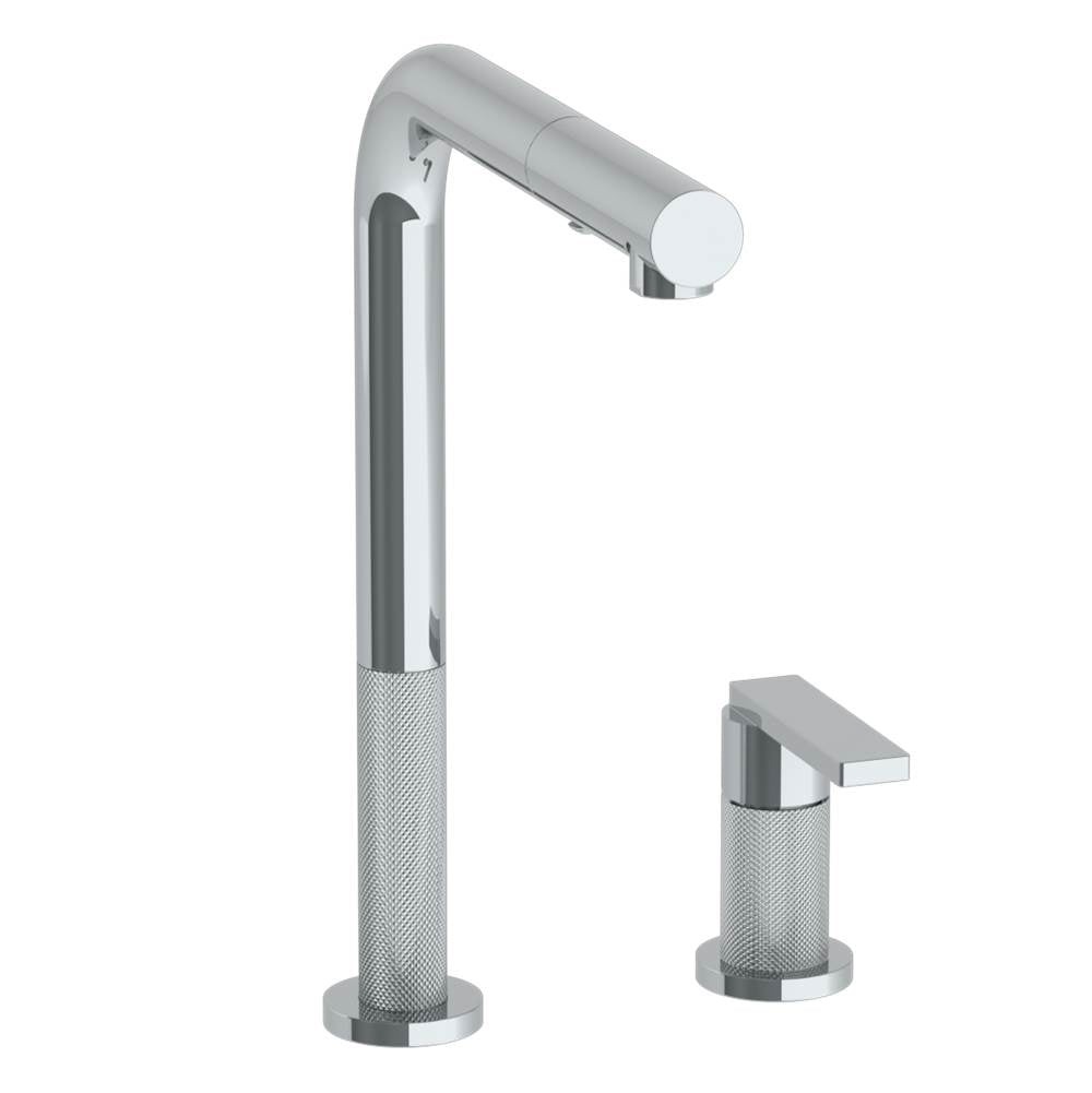 Watermark 70-7.1.3P1-RNK8V Deck Mounted 2 Hole Square Top Kitchen Faucet With Pull Out Spray - Parent