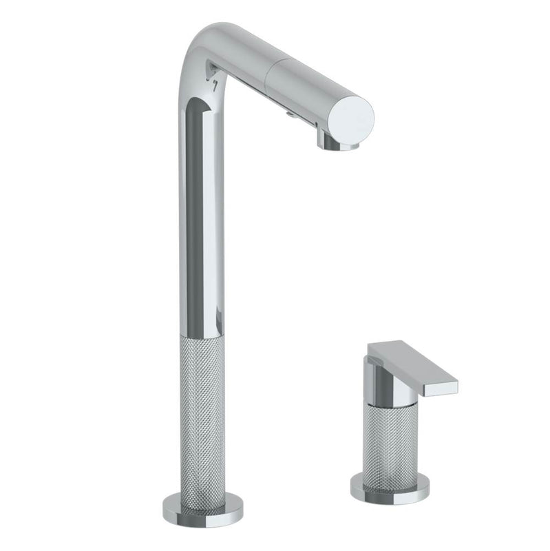 Watermark 70-7.1.3P1-RNK8V Deck Mounted 2 Hole Square Top Kitchen Faucet With Pull Out Spray - Parent