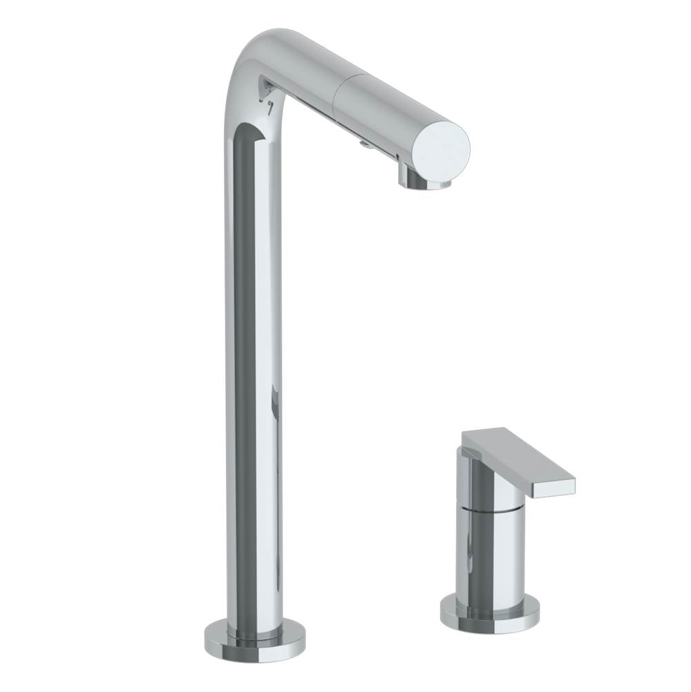 Watermark 70-7.1.3P1-RNS4V Deck Mounted 2 Hole Square Top Kitchen Faucet With Pull Out Spray - Parent