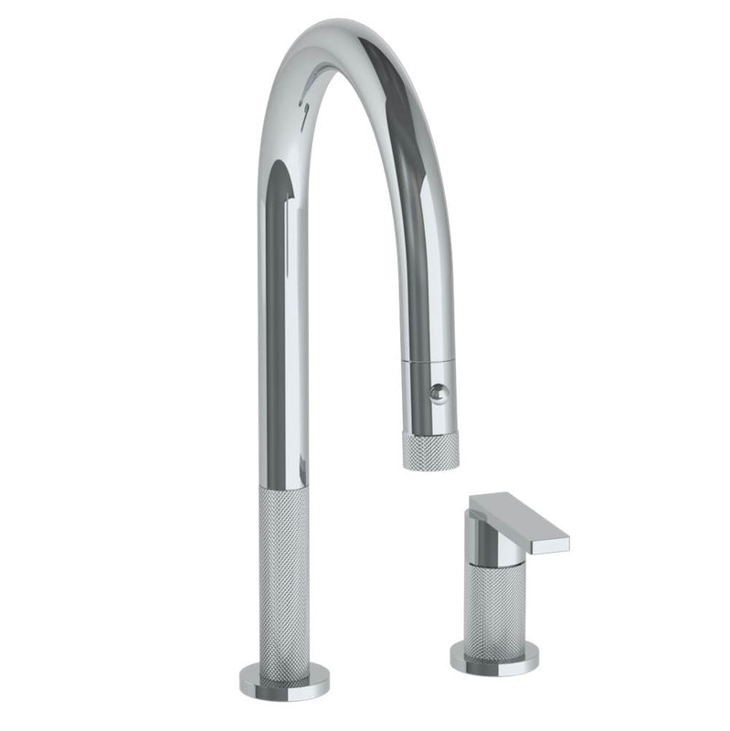 Watermark 70-7.1.3PG2-RNK8V Deck Mounted 2 Hole Gooseneck Kitchen Faucet With Pull Down Spray - Parent
