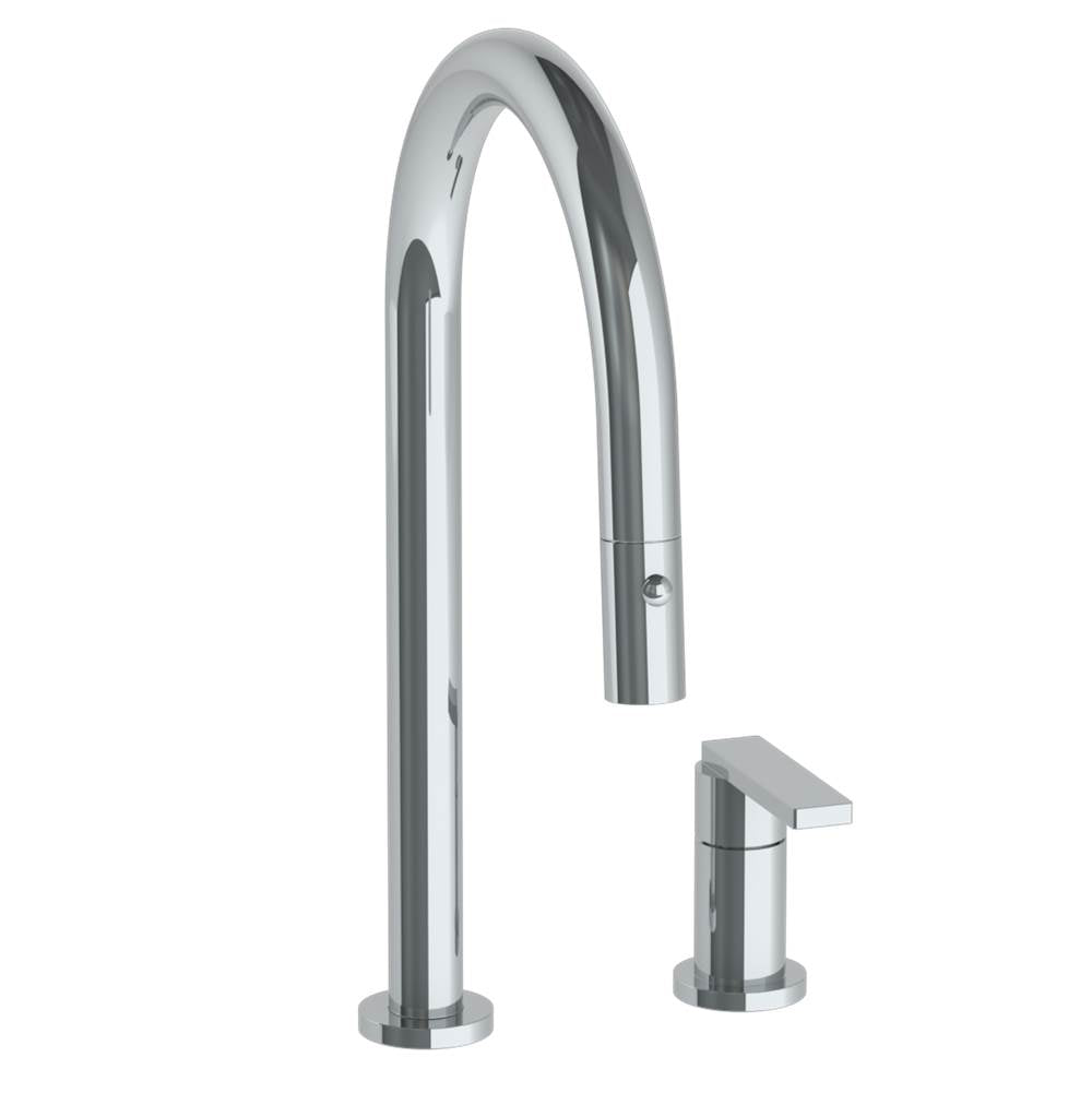 Watermark 70-7.1.3PG2-RNS4V Deck Mounted 2 Hole Gooseneck Kitchen Faucet With Pull Down Spray - Parent