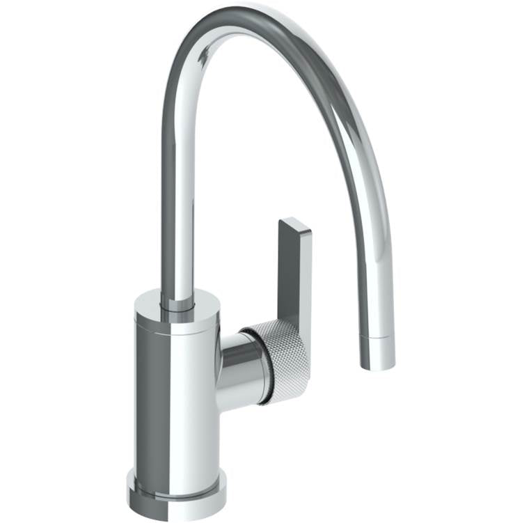 Watermark 70-7.3G-RNK8 Rainey Deck Mounted 1 Hole Gooseneck Kitchen Faucet
