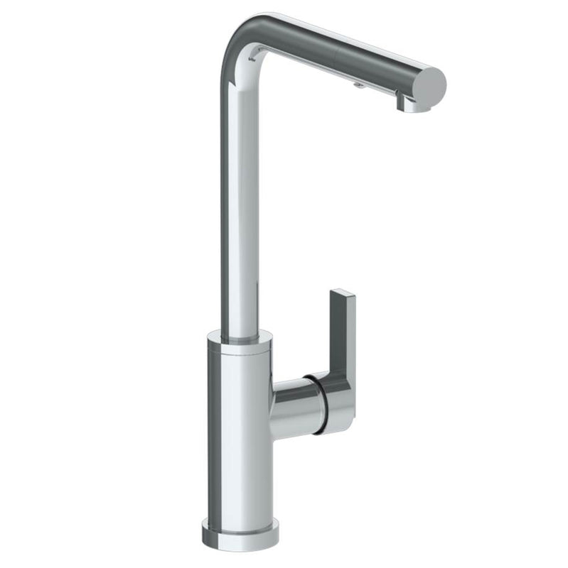 Watermark 70-7.3P1-RNS4 Deck Mounted 1 Hole Square Top Kitchen Faucet With Pull Out Spray - High Spout - Parent