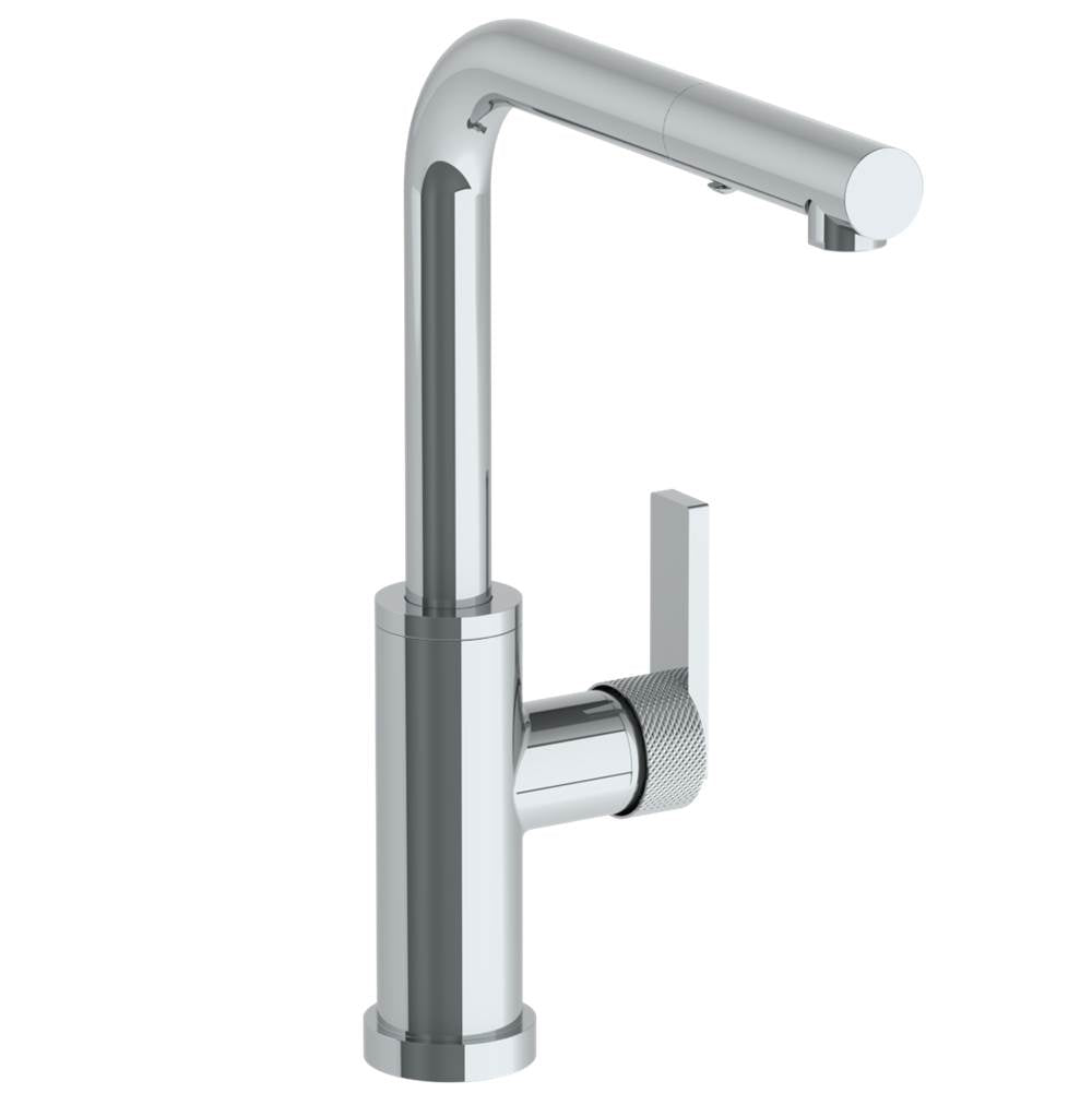 Watermark 70-7.3P3-RNK8 Deck Mounted 1 Hole Square Top Kitchen Faucet With Pull Out Spray -Low Spout - Parent