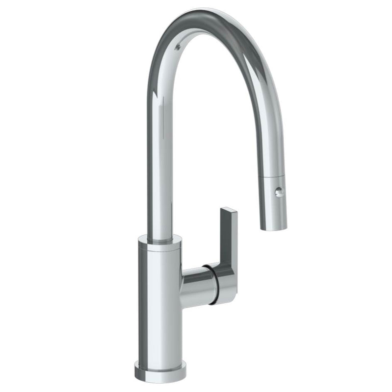 Watermark 70-7.3PG4-RNS4 Deck Mounted 1 Hole Gooseneck Kitchen Faucet With Pull Down Spray - Low Spout - Parent