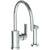 Watermark 70-7.4G-RNS4 Rainey Deck Mounted 2 Hole Gooseneck Kitchen Set - Includes Side Spray