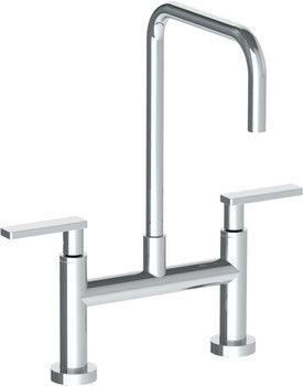Watermark 70-7.5-RNK8 Rainey Deck Mounted Bridge Square Top Kitchen Faucet