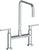 Watermark 70-7.5-RNK8 Rainey Deck Mounted Bridge Square Top Kitchen Faucet