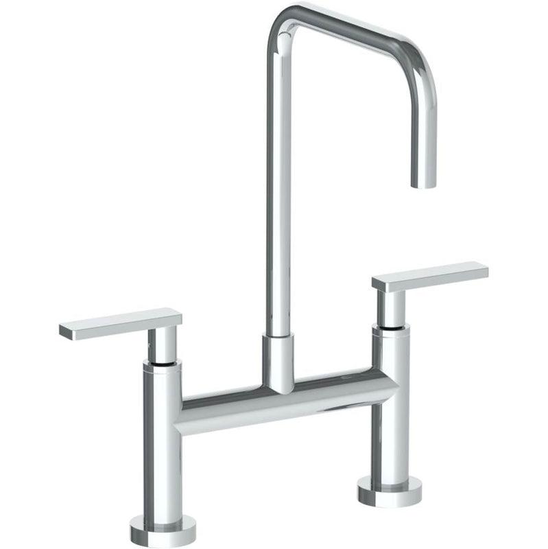 Watermark 70-7.5-RNS4 Rainey Deck Mounted Bridge Square Top Kitchen Faucet