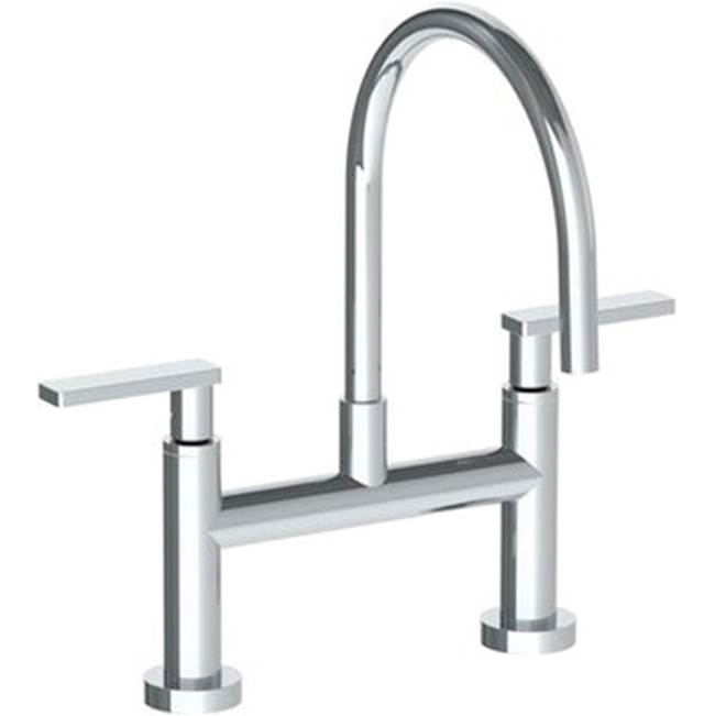 Watermark 70-7.5G-RNK8 Rainey Deck Mounted Bridge Gooseneck Kitchen Faucet
