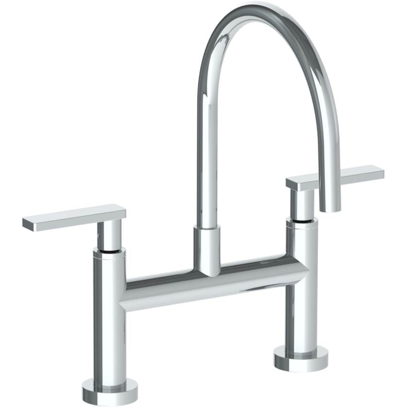 Watermark 70-7.5G-RNS4 Rainey Deck Mounted Bridge Gooseneck Kitchen Faucet
