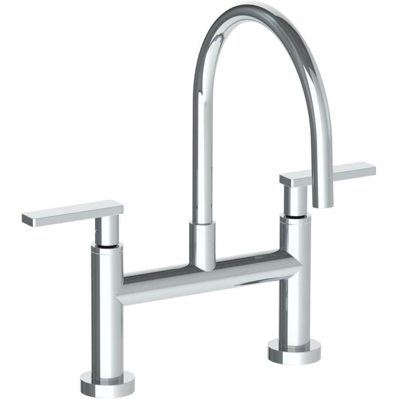 Watermark 70-7.5G-RNS4 Rainey Deck Mounted Bridge Gooseneck Kitchen Faucet