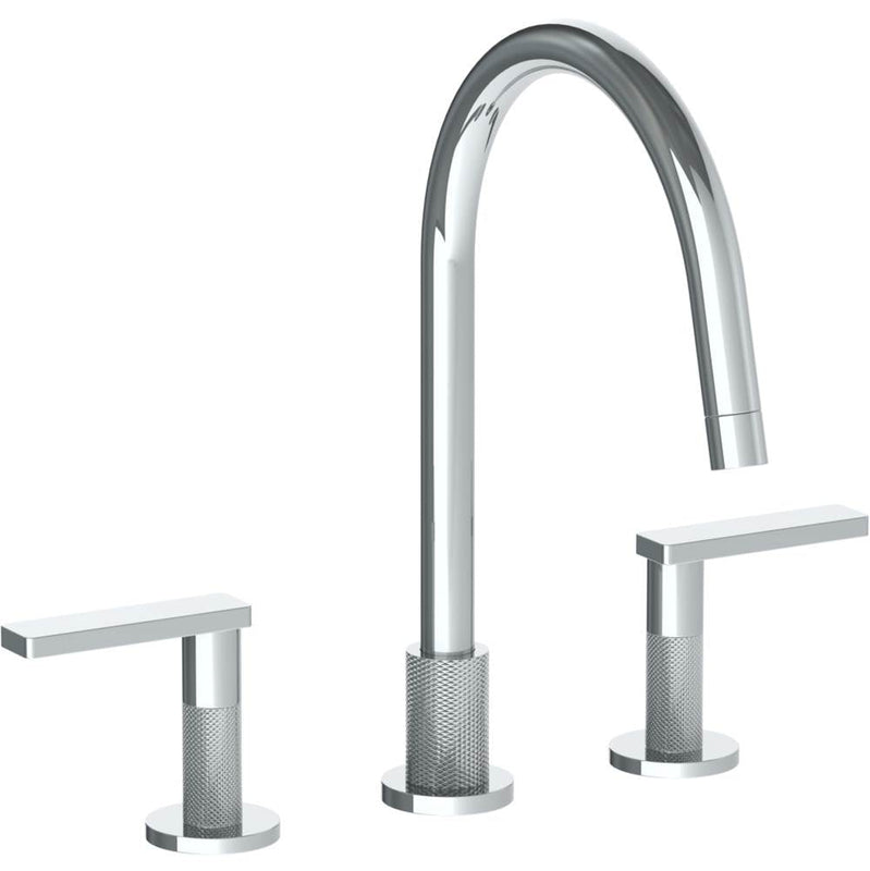 Watermark 70-7G-RNK8 Rainey Deck Mounted 3 Hole Gooseneck Kitchen Faucet
