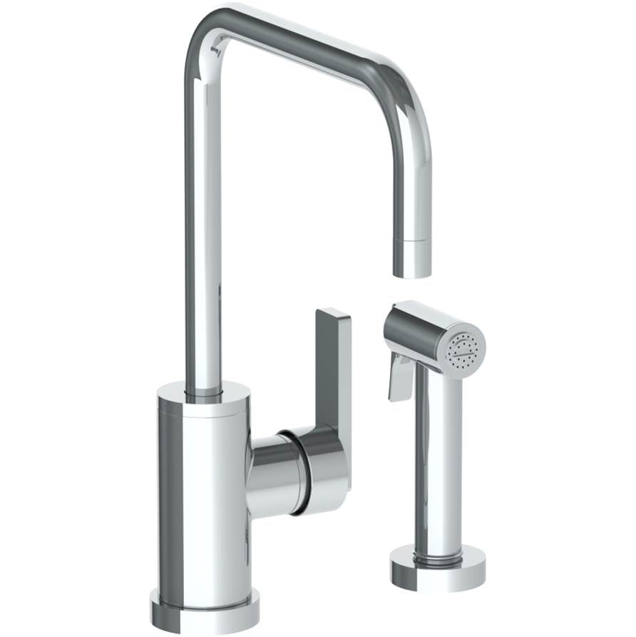 Watermark 70-7.4-RNS4 Rainey Deck Mounted 2 Hole Square Top Kitchen Set - Includes Side Spray - Parent