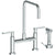 Watermark 70-7.65-RNK8 Rainey Deck Mounted Bridge Square Top Kitchen Faucet With Independent Side Spray - Parent