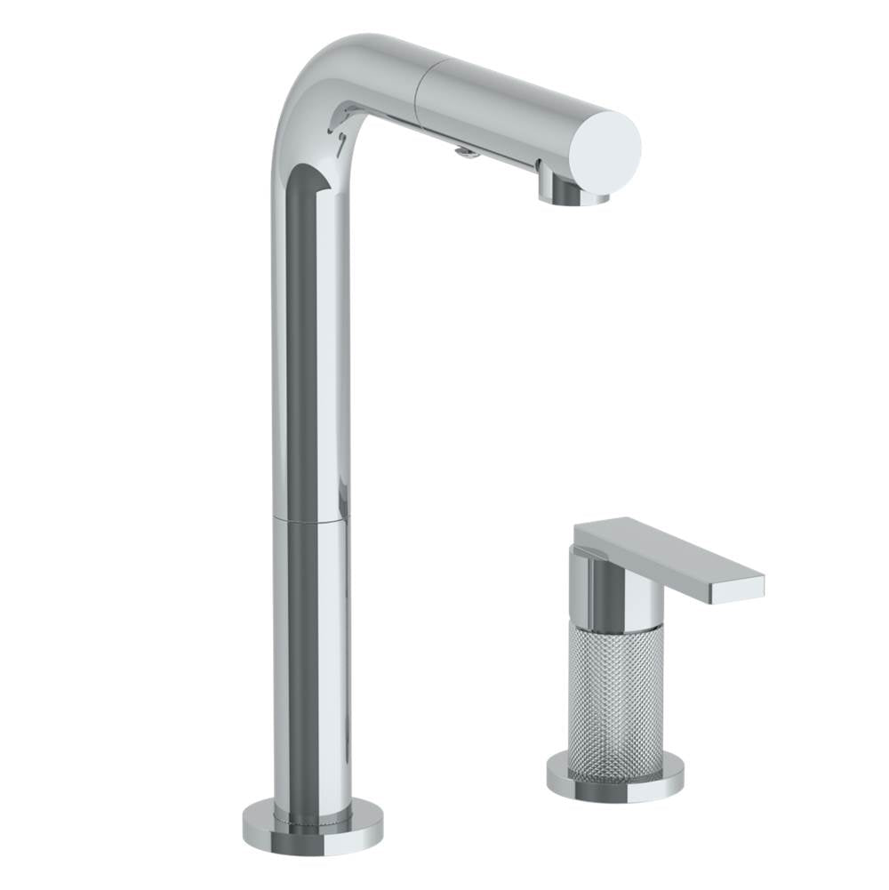 Watermark 70-9.1.3P1-RNK8V Deck Mounted 2 Hole Square Top Prep Faucet With Pull Out Spray - Parent