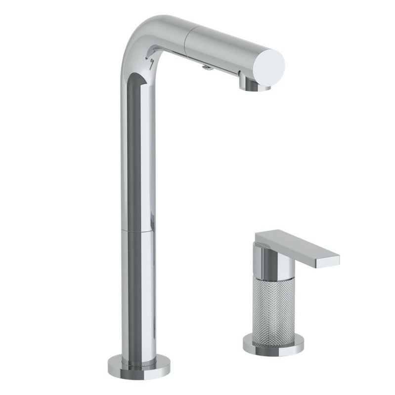 Watermark 70-9.1.3P1-RNK8V Deck Mounted 2 Hole Square Top Prep Faucet With Pull Out Spray - Parent