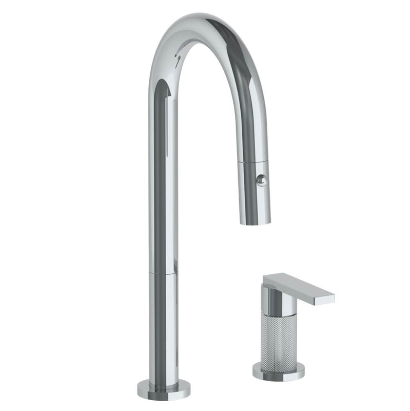Watermark 70-9.1.3PG2-RNK8V Deck Mounted 2 Hole Gooseneck Prep Faucet With Pull Down Spray - Parent