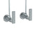Watermark 70-MAS1-RNK8 Rainey Lavatory Angle Stop Kit -1/2" Compression X 3/8" Od Compression