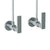 Watermark 70-MAS1-RNS4 Rainey Lavatory Angle Stop Kit -1/2" Compression X 3/8" Od Compression
