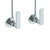 Watermark 70-MAS2-RNK8 Rainey Lavatory Angle Stop Kit -1/2" IPS X 3/8" Od Compression