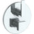 Watermark 70-T20-RNS4 Rainey Wall Mounted Thermostatic Shower Trim With Built-In Control 7-1/2" Diameter