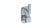 Watermark 70-T25-RNK8 Rainey Wall Mounted Thermostatic Shower Trim With Built-In Control 3-1/2" X 6-1/4"