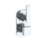 Watermark 70-T25-RNS4 Rainey Wall Mounted Thermostatic Shower Trim With Built-In Control 3-1/2" X 6-1/4"