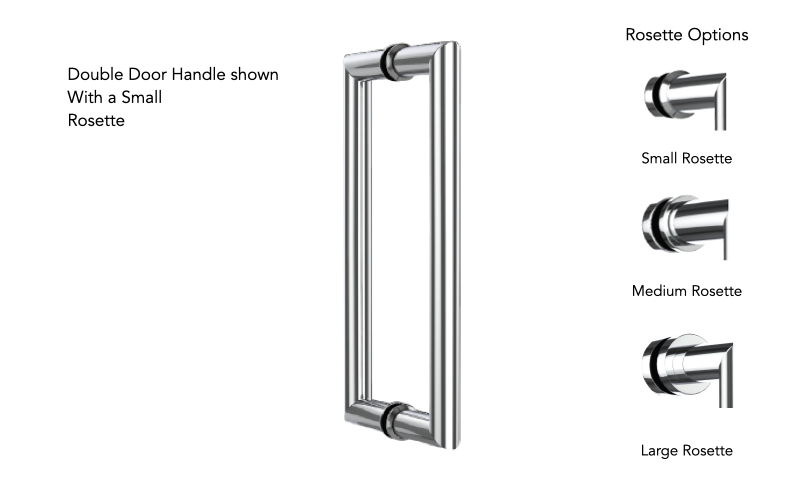 Neelnox FMD-DSD18-SR Form Moderne 18 Shower Door Handle Small Rosette - Parent
