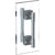 Watermark 71-0.1A-DDP-LLD4 Lily 24? Double Shower Door Pull/ Glass Mount Towel Bar