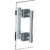 Watermark 71-0.1-12DDP-LLP5 Lily 12? Double Shower Door Pull/ Glass Mount Towel Bar