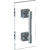 Watermark 71-0.1A-GDP-LLD4 Lily 24? Shower Door Pull/ Glass Mount Towel Bar