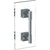 Watermark 71-0.1A-GDP-LLP5 Lily 24? Shower Door Pull/ Glass Mount Towel Bar