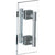 Watermark 71-0.1-6DDP-LLP5 Lily 6? Double Shower Door Pull/ Glass Mount Towel Bar
