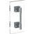 Watermark 71-0.1-6GDP-LLD4 Lily 6? Shower Door Pull/ Glass Mount Towel Bar