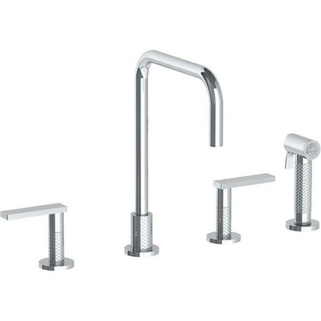 Watermark 71-7.1-LLO6 Deck Mounted 4 Hole Square Top Kitchen Set - Includes Side Spray - Parent