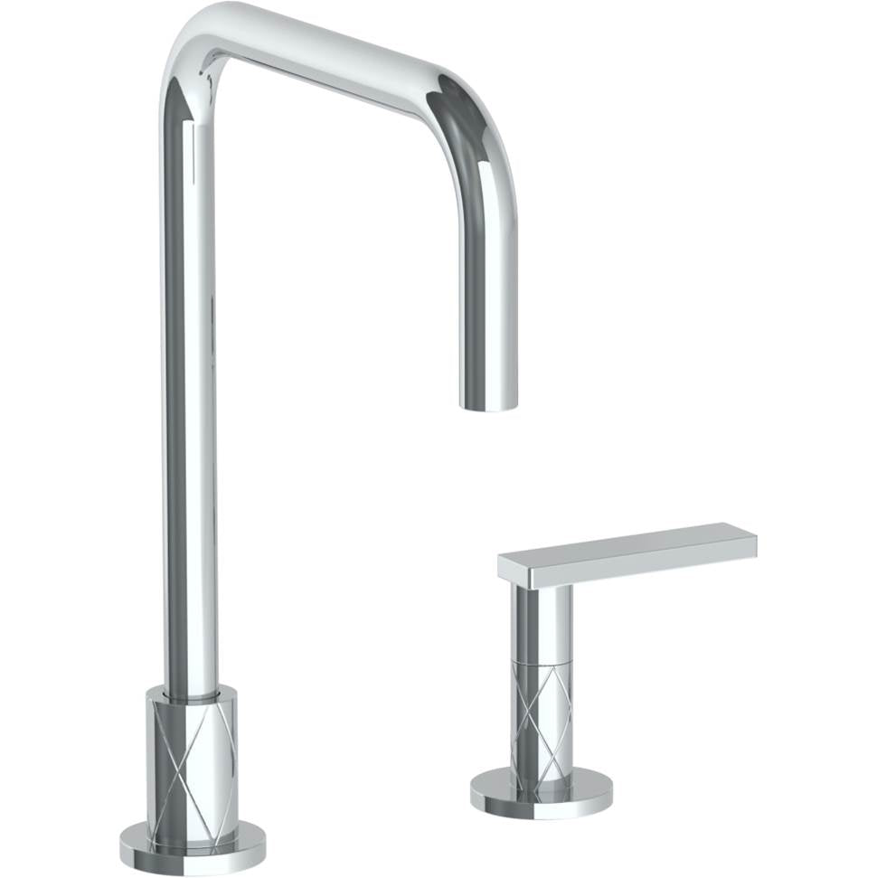 Watermark 71-7.1.3-LLD4 Lily Deck Mounted 2 Hole Square Top Kitchen Faucet