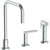 Watermark 71-7.1.3A-LLD4 Lily Deck Mounted 3 Hole Square Top Kitchen Set - Includes Side Spray