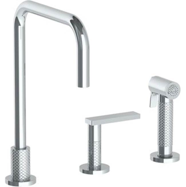 Watermark 71-7.1.3A-LLO6 Deck Mounted 3 Hole Square Top Kitchen Set - Includes Side Spray - Parent