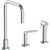 Watermark 71-7.1.3A-LLP5 Lily Deck Mounted 3 Hole Square Top Kitchen Set - Includes Side Spray