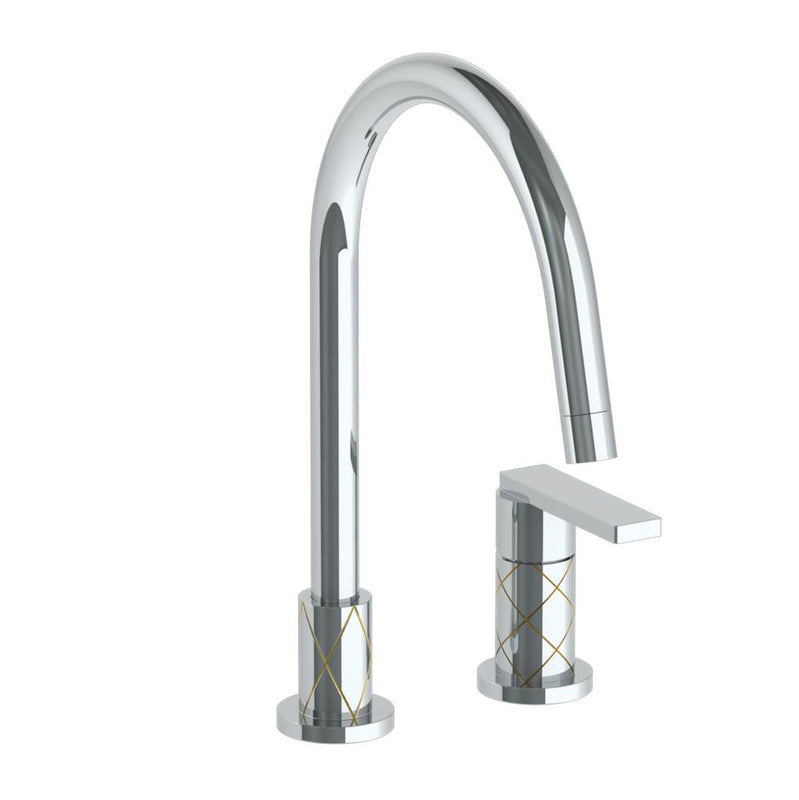 Watermark 71-7.1.3G-LLD4V Deck Mounted 2 Hole Gooseneck Kitchen Faucet - Parent