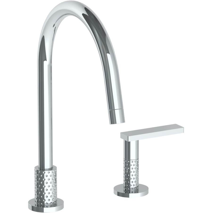 Watermark 71-7.1.3G-LLP5 Lily Deck Mounted 2 Hole Gooseneck Kitchen Faucet