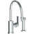 Watermark 71-7.4G-LLP5 Lily Deck Mounted 2 Hole Gooseneck Kitchen Set - Includes Side Spray