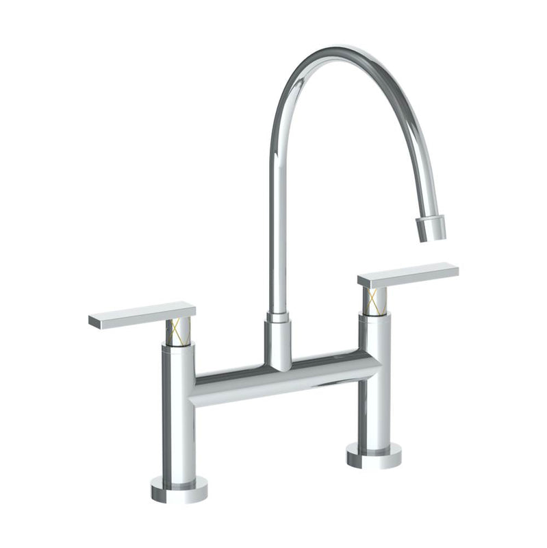 Watermark 71-7.5EG-LLD4 Deck Mounted Bridge Extended Gooseneck Kitchen Faucet - Parent