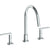 Watermark 71-7G-LLD4 Lily Deck Mounted 3 Hole Gooseneck Kitchen Faucet