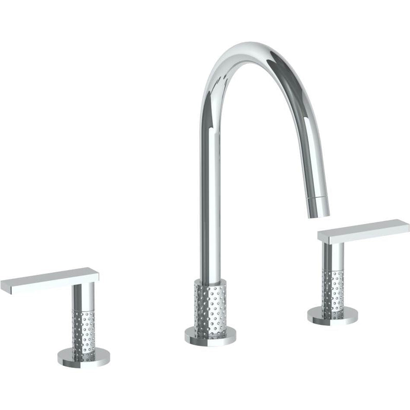 Watermark 71-7G-LLP5 Lily Deck Mounted 3 Hole Gooseneck Kitchen Faucet