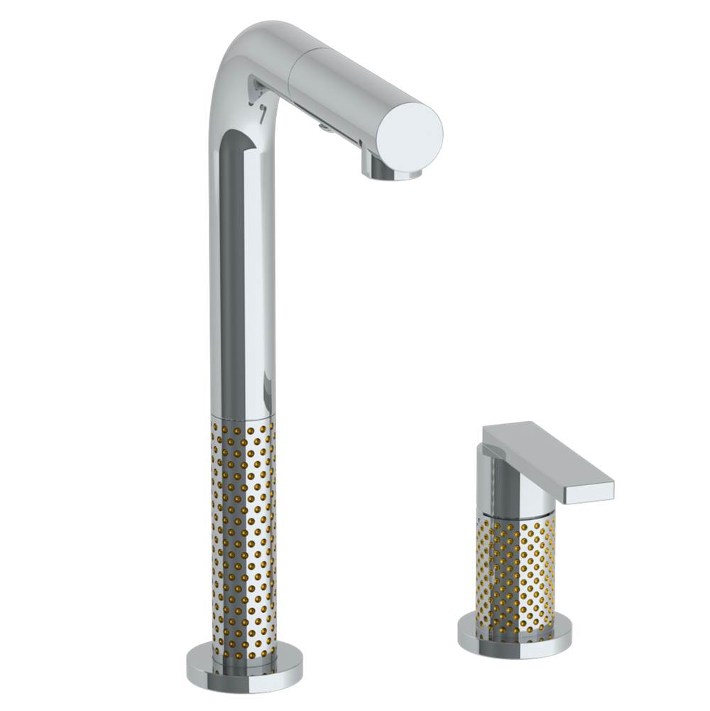 Watermark 71-9.1.3P1-LLP5V Deck Mounted 2 Hole Square Top Prep Faucet With Pull Out Spray - Parent