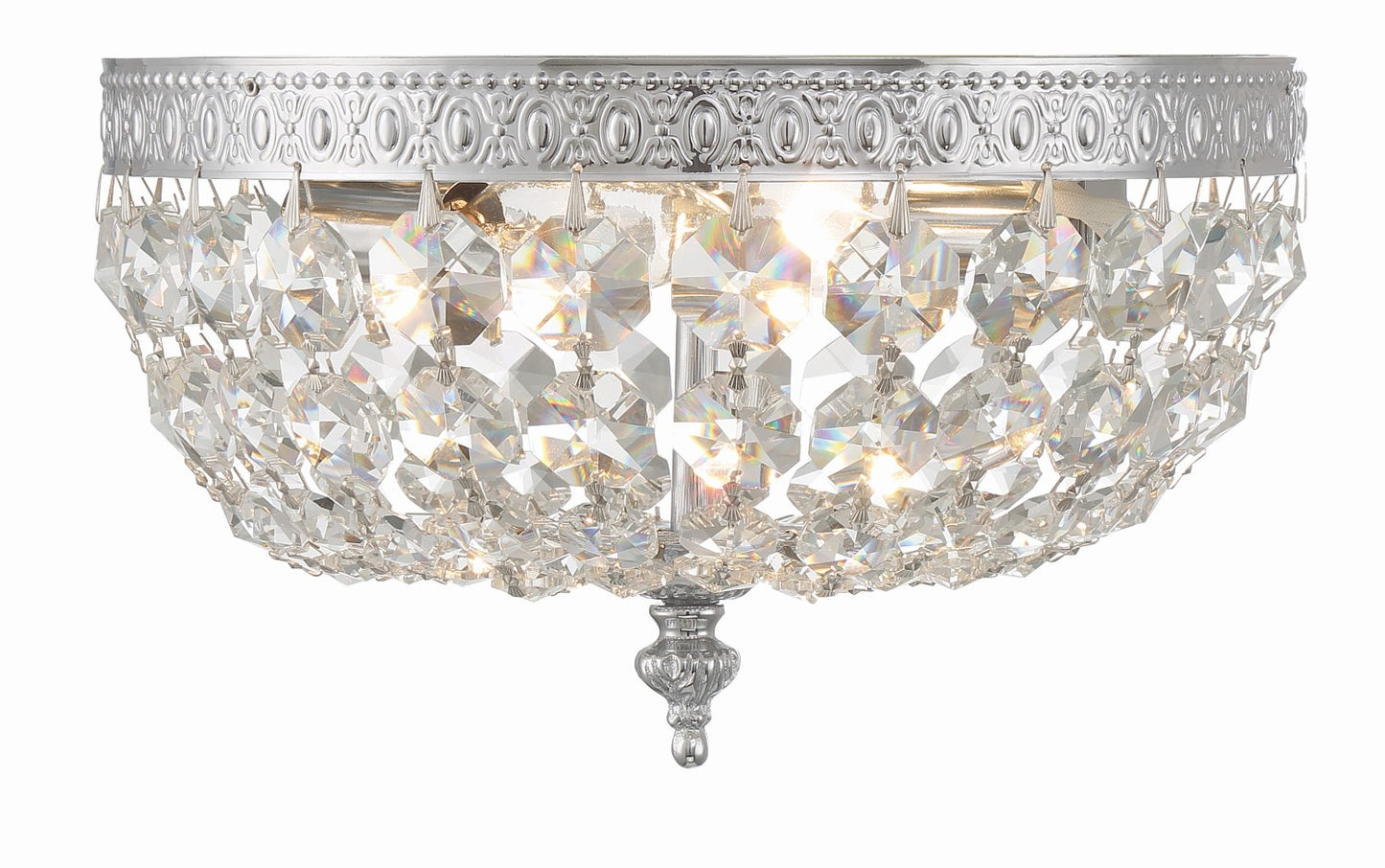 Crystorama 710-CL-I 2 Light Clear Italian Crystal Ceiling Mount - Parent