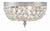 Crystorama 710-CL-I 2 Light Clear Italian Crystal Ceiling Mount - Parent